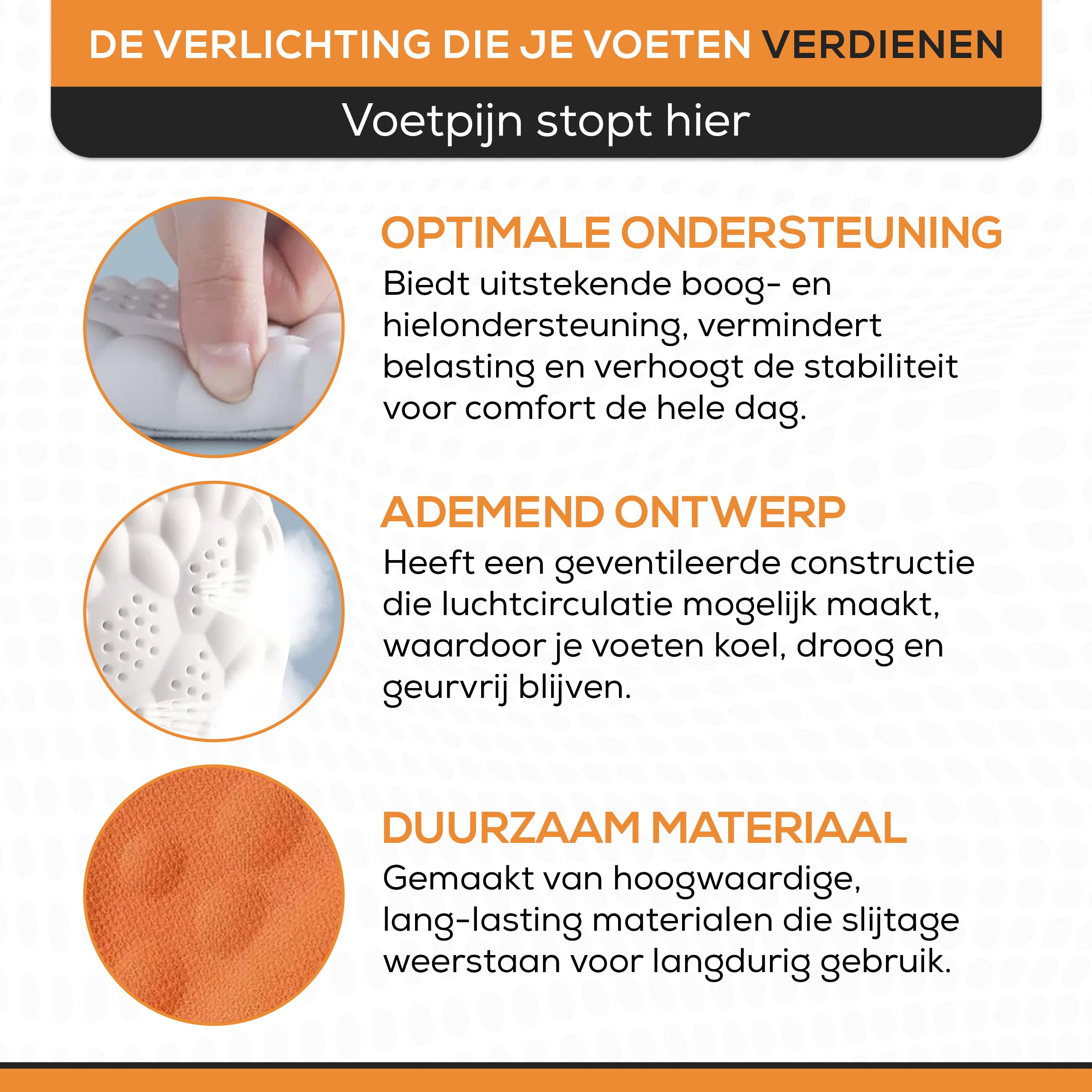Jemani Professionele Hielspoor Inlegzolen - Medische zooltjes