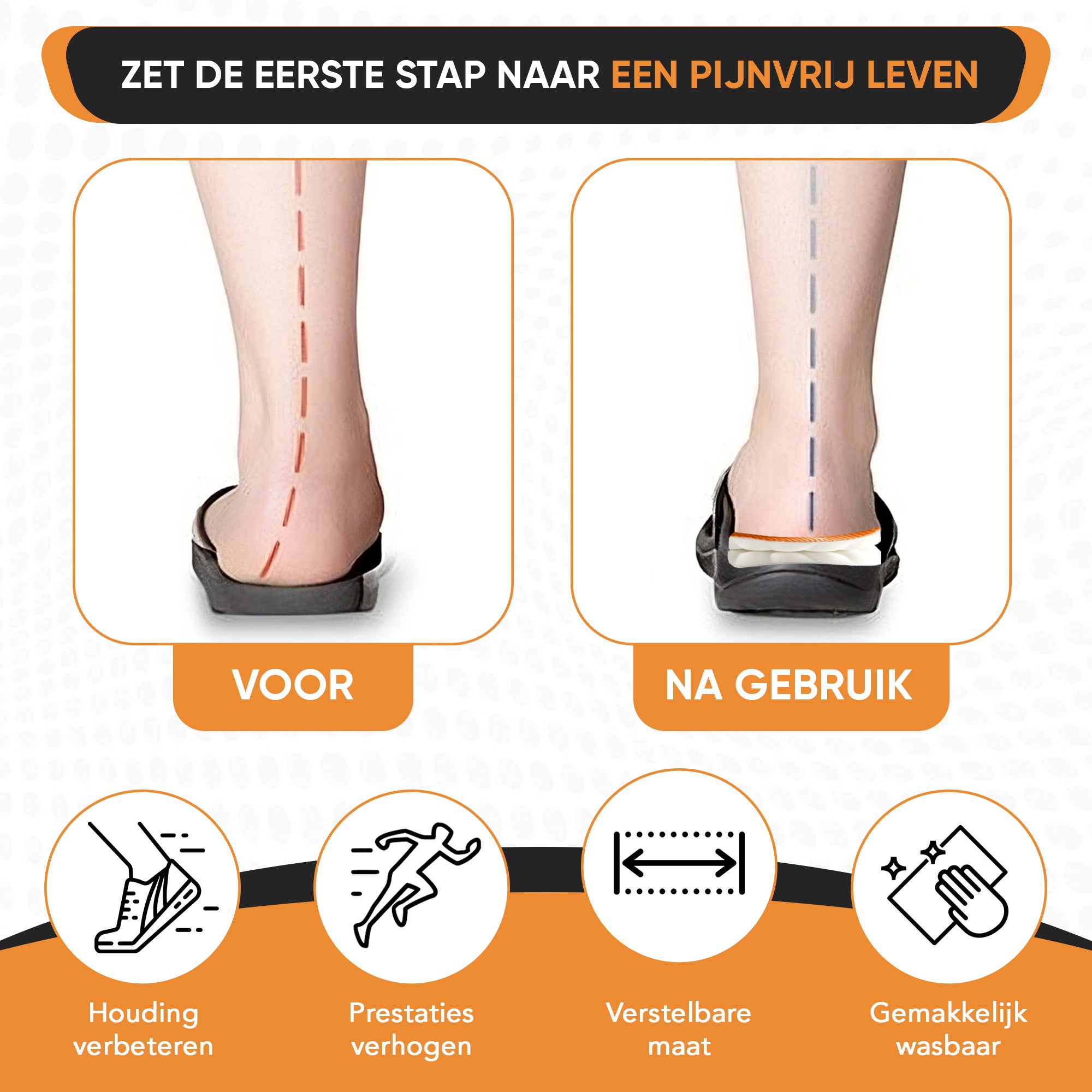 Jemani Professionele Hielspoor Inlegzolen - Medische zooltjes