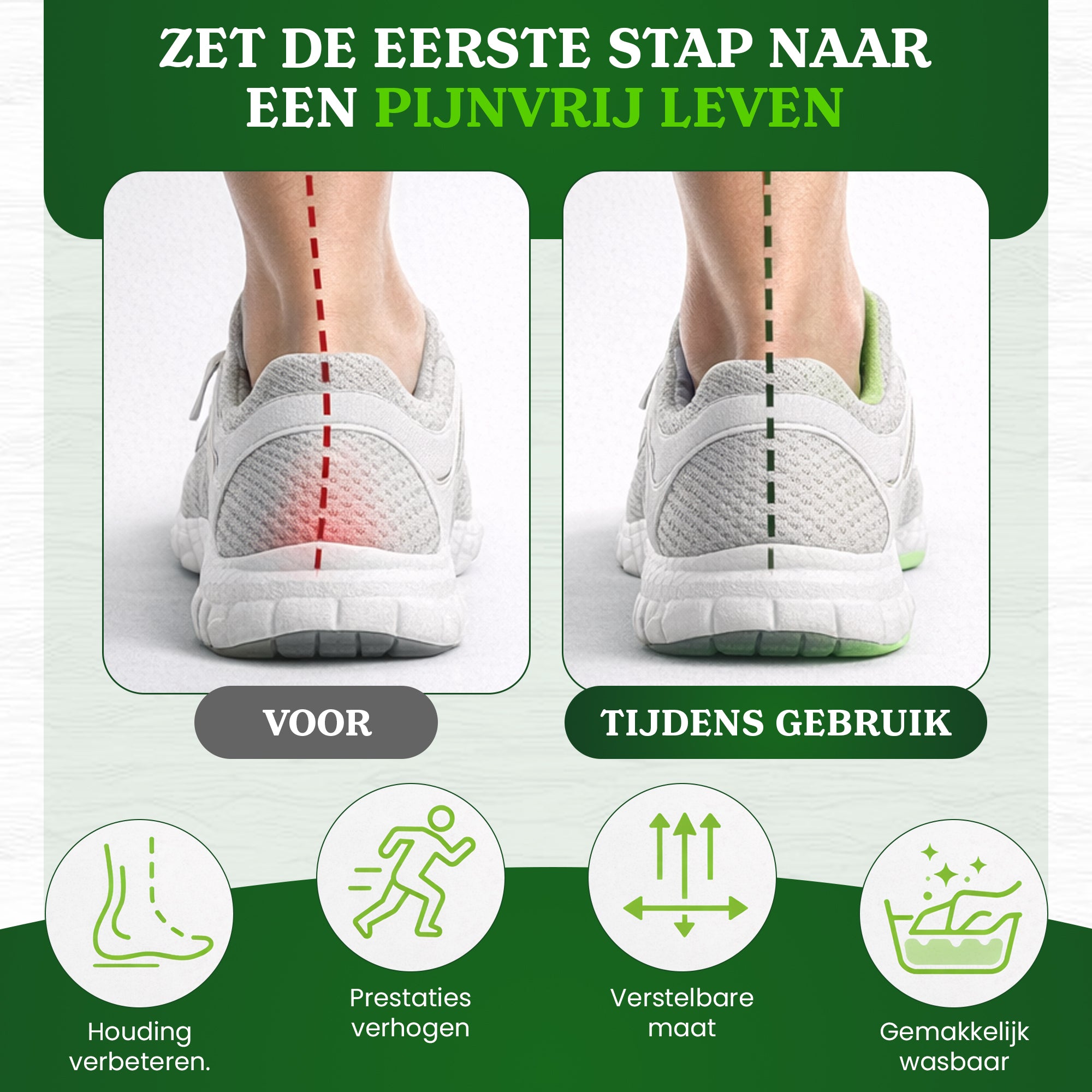 Jemani Pro Sport Hielspoor Inlegzolen - Medische zooltjes